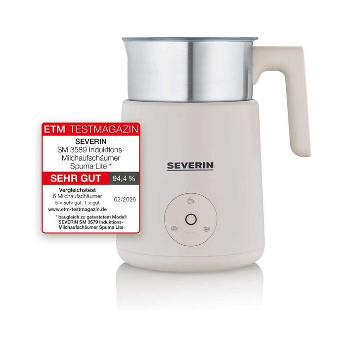 Пенообразувател за мляко Severin (SM 3589) 500W, 3 програми