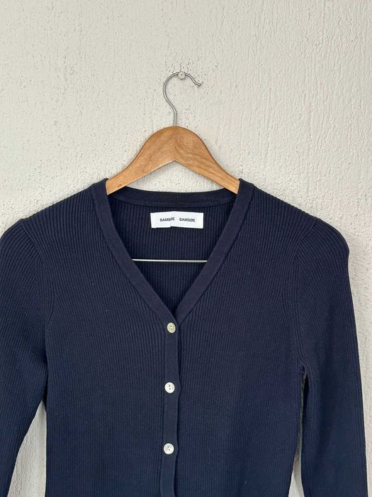 Тъмносиня дамска жилетка Samsoe&Samsoe