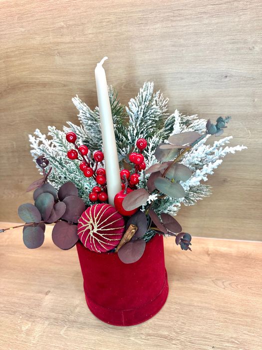 Ръчно изработени Коледни кадифени кутии