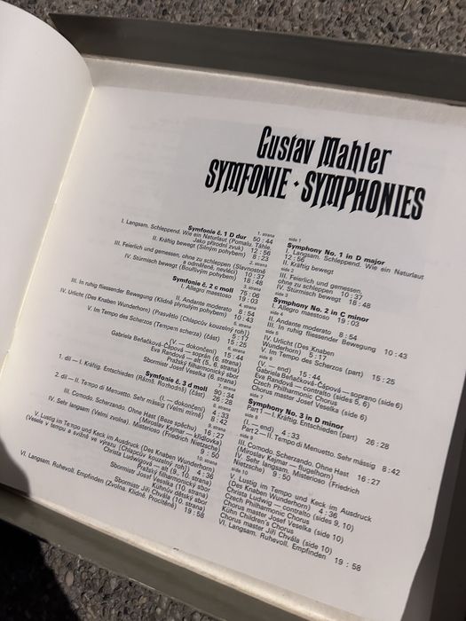 Gustav Mahler – Symphonies (box set 12 viniluri) Czech Philharmonic