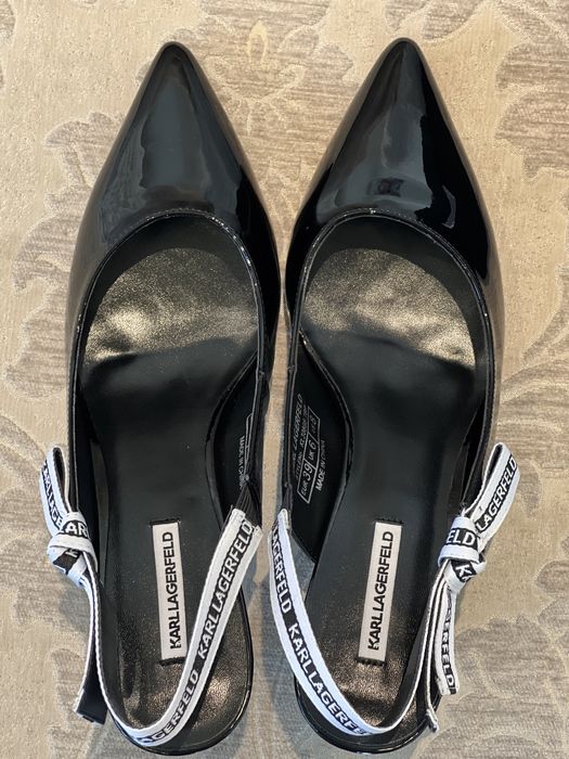 Лачени обувки Karl lagerfeld