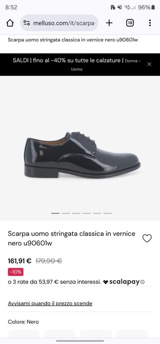 Pantofi eleganți din piele lucioasă Melluso (Italia)