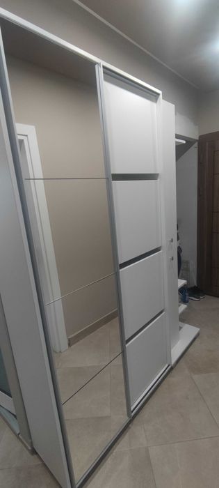 Портманто, бяло, ширина 161 см