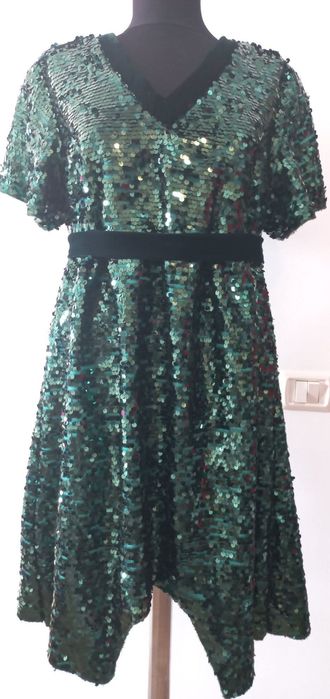 Rochiță paiete verzi