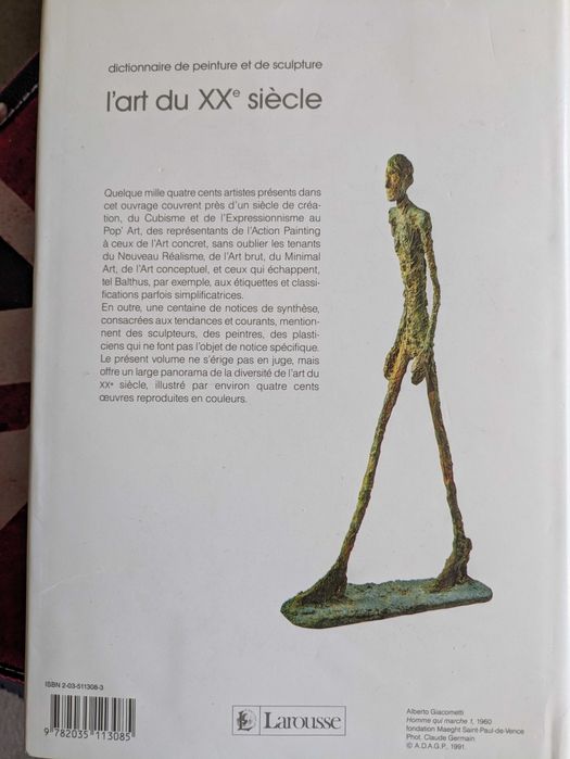 L'Art du XXe siècle, Dictionnaire de peinture et de sculpture, Larousse