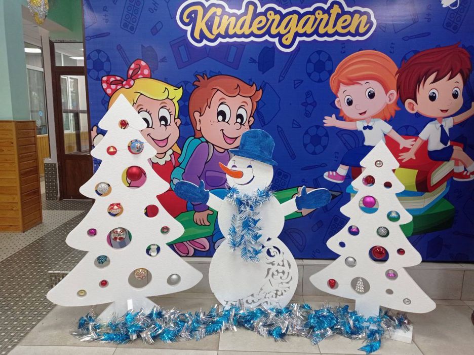 Новогодние детали из пенопласта