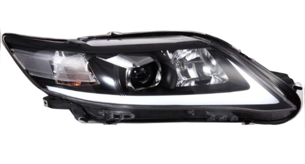 Set faruri Toyota Camry (Xv40), 2009-09.2011, versiune SUA, montare fata, stanga+dreapta, indicator dinamic; D2H+H7+LED; electric; Tuning; halogen