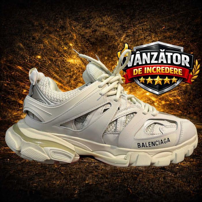 Adidasi Balenciaga Track Lace-Up Sneakers Premium Full Box Bej