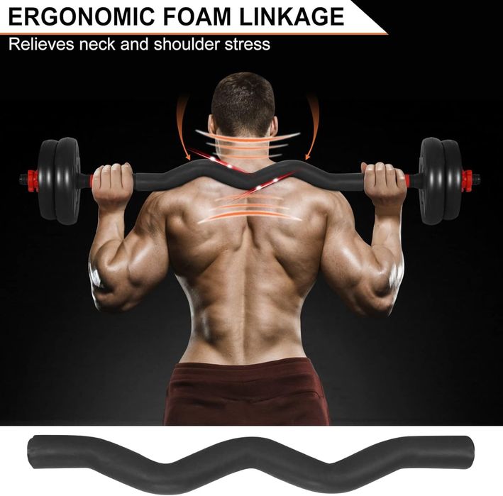 30 кг Дъмбели 2х15кг + 2  лоста прав и крив щанга Премиум Разпродажба