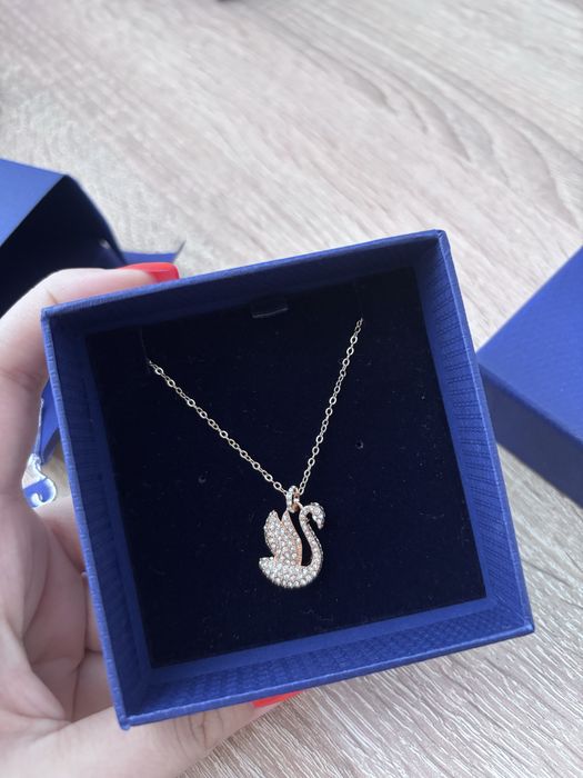 Позлатено колие Swarovski