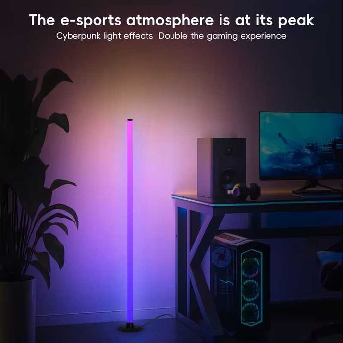 RGB осветление лампи 120см
