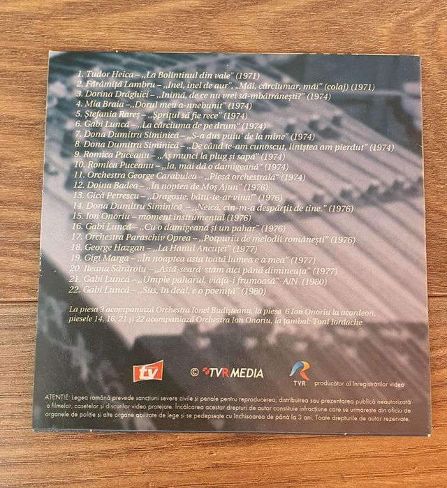 CD de colectie Jurnalul National Vali Sterian, Mari Lautari vol 1