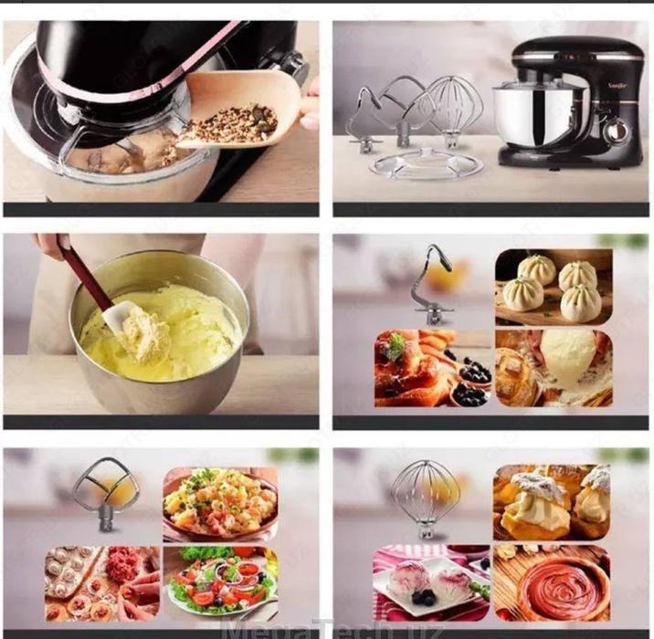 Новый Миксер Планетарный Промышленный Stand Mixer Sonifer 8064