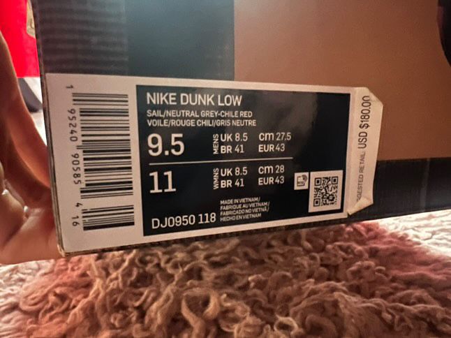 Dunk low off white lot 33