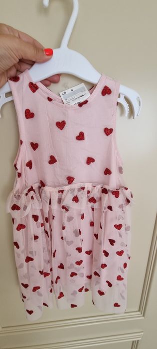 Нови рокли,яке и вълнено палто 86 см