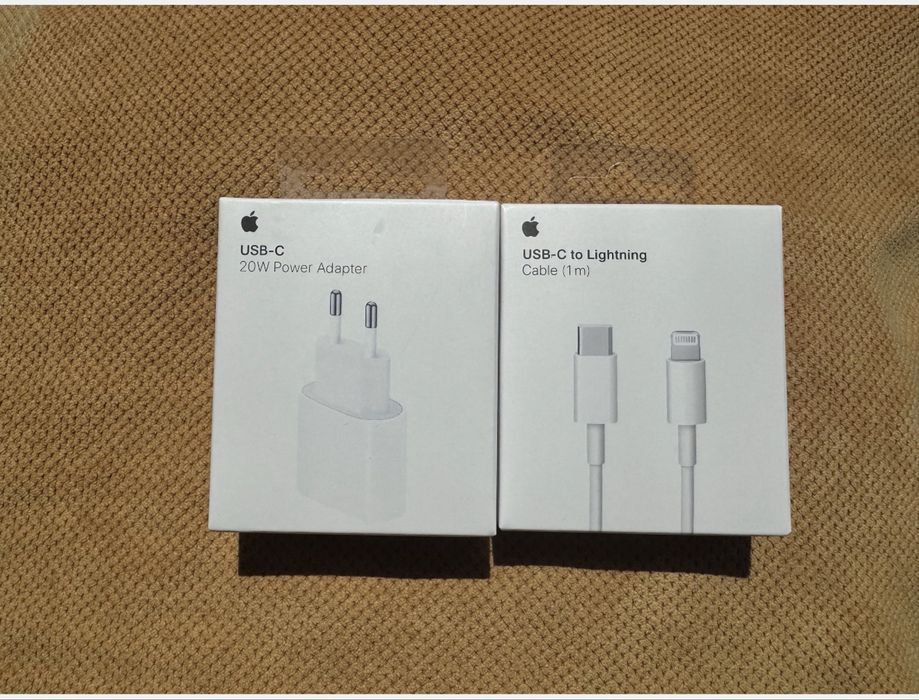 iPhone SET Incarcator Fast Charge 20w type-c Lightning