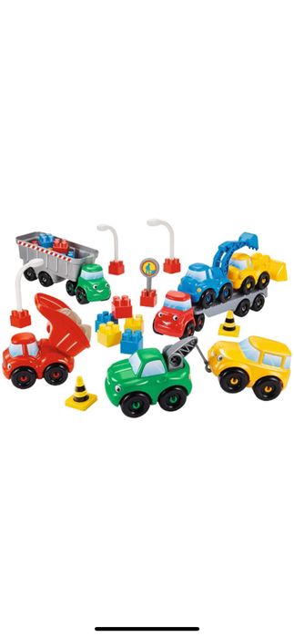 Set de construit cu 7 masinute Abrick Ecoiffier