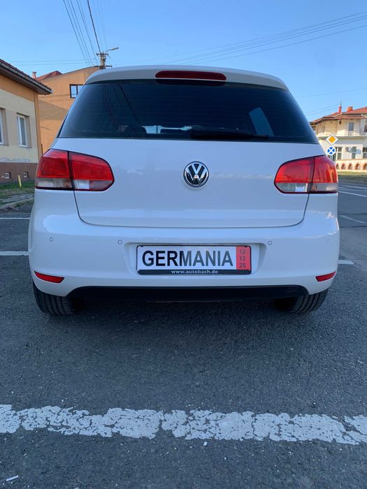 Vw Golf 6 EURO 5 1.6 MPI 102 cp Confortline Alb Perlat 2011 Privat TOP