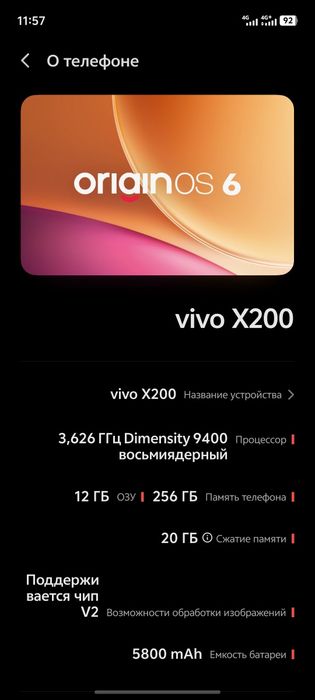 Vivo x200 256/12