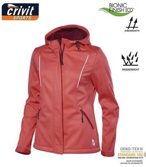 Crivit (Германия) – мембранная Softshell стрейчевая женская толстовка