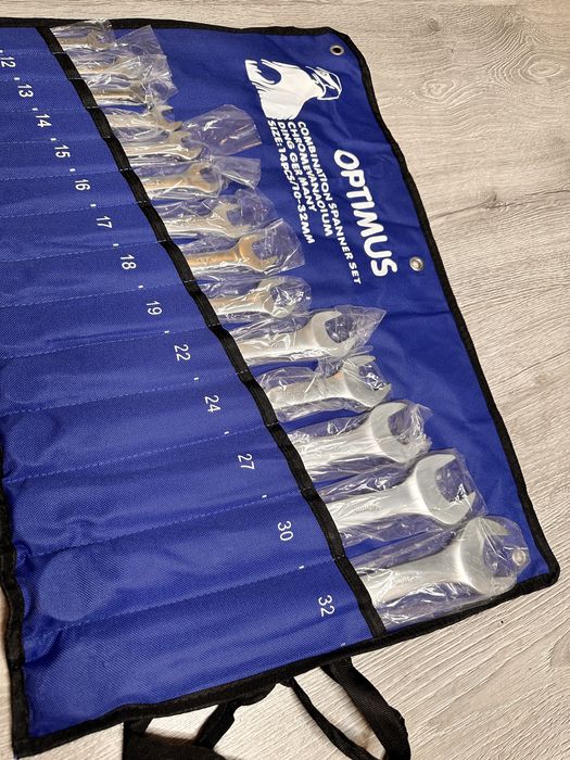 Set Chei Profesionale Combinate 14 PIESE 10-32 MM cu Suport Husa