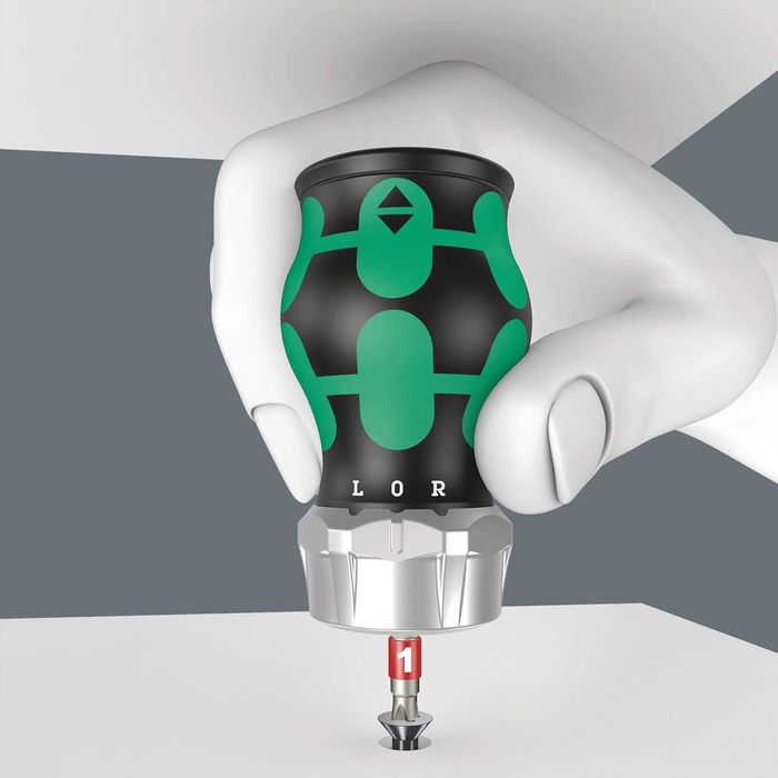 къса отвертка с 6 бр. битове, WERA Kraftform Kompakt Германия