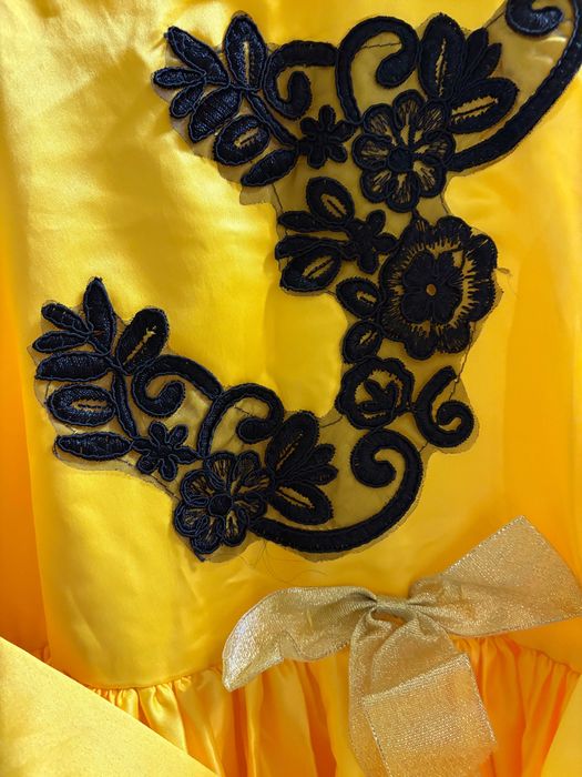 Жълта рокля за рожден ден и специални събития