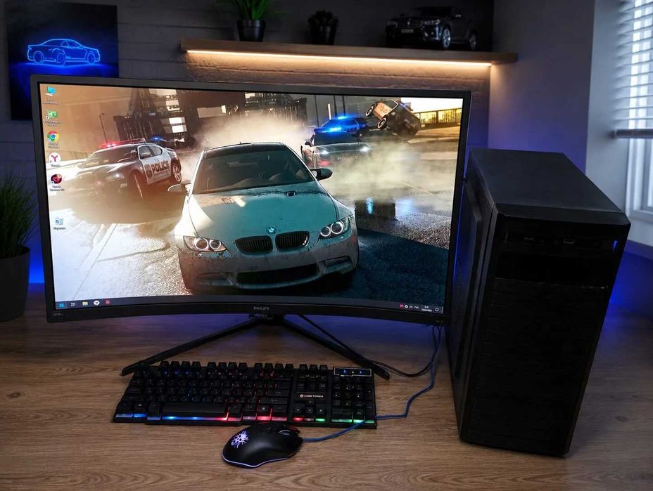 Компьютер core i3 9100 c 4gb видеокартой