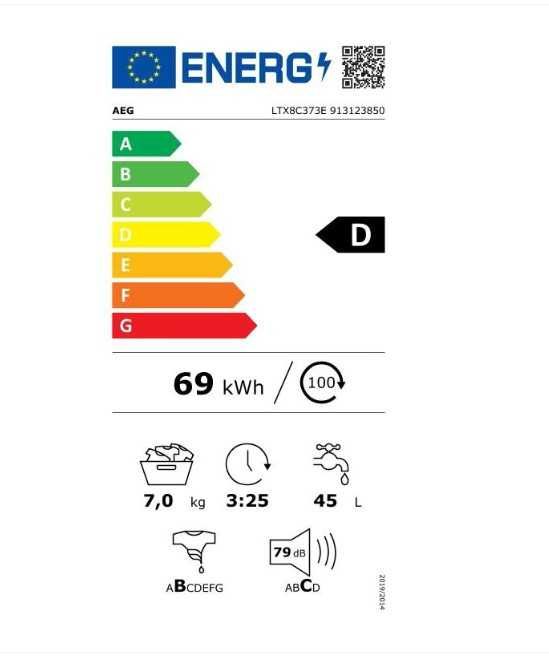 Masina de spalat rufe cu incarcare verticala AEG LTX8C373E, 1300 rpm