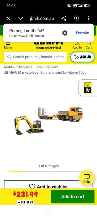Bruder MAN TGA Low Loader