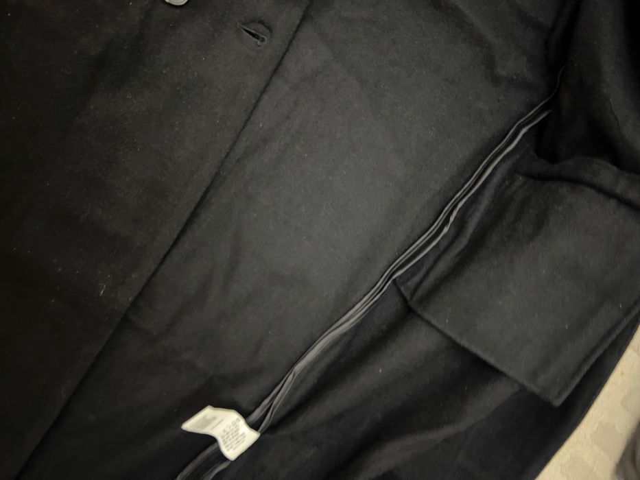 Пальто черное ниже колен