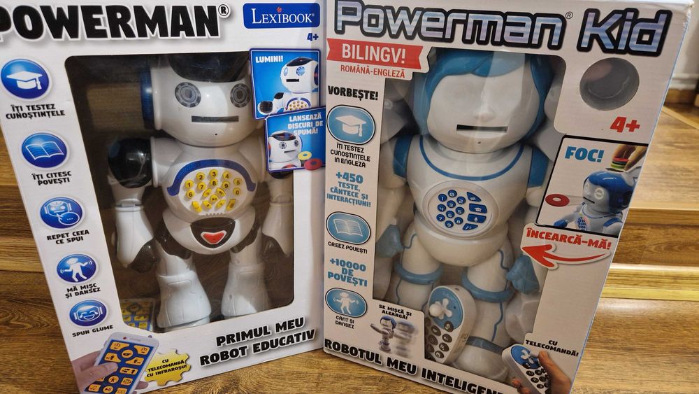 Roboti interactivi,educativi POWERMAN LEXIBOOK ,stare foarte buna.