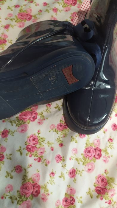 Camper N36-дамски боти, тъмносин лак