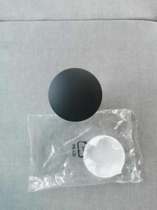 Клик-клак клапа сифон черен мат - стоманени части(за умивалник)