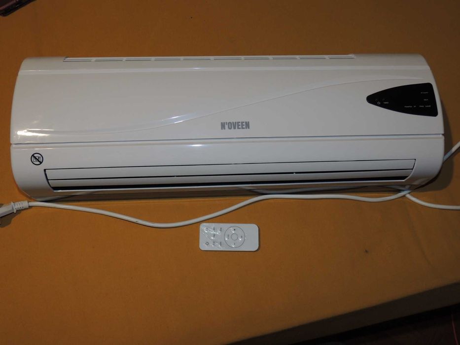 Aeroterma de perete 2000W, Noveen, afisaj LED si termostat, element de incalzire PTC, functia SWING, HC2200 Alb