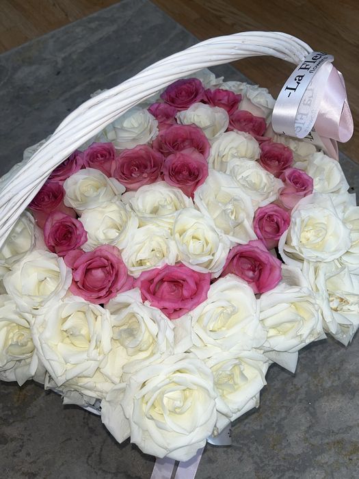 Розы 55 шт, свежие