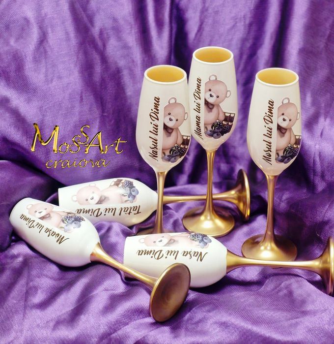 Buchete Lumânări Cocarde Pahare personalizate