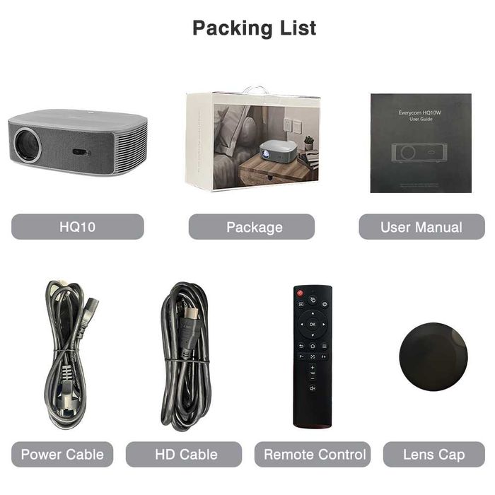 Проектор Everycom HQ11W 2025 (1LCD)