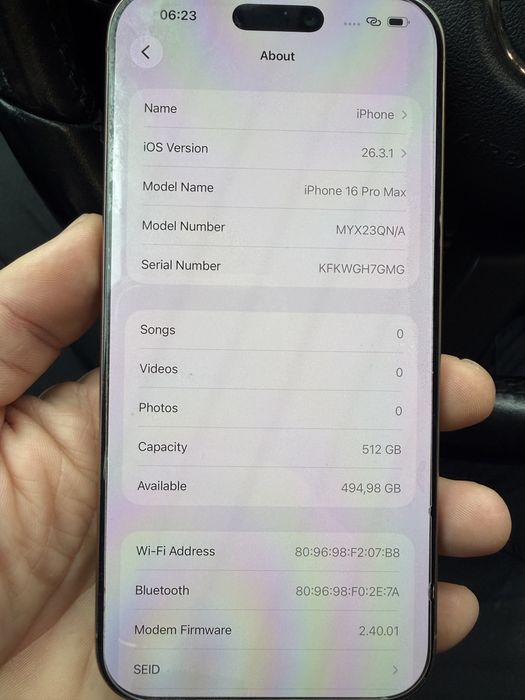 Iphone 16 pro max 512 GB