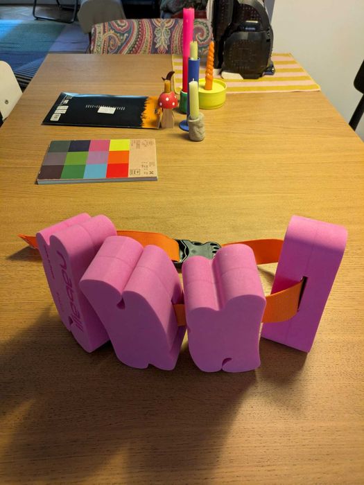 Centură de înot pentru copii, 15-60 kg - roz