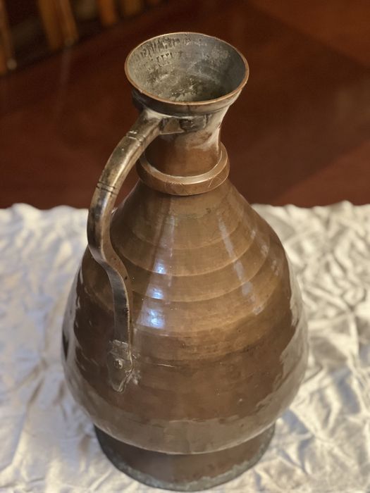 Антиквариат, медный кувшин 18-19век