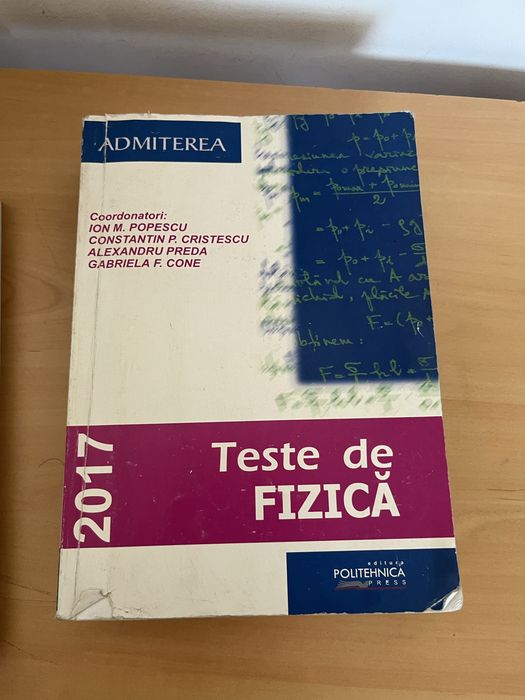 Lot 4 carti de fizica - culegeri probleme liceu si Bacalaureat