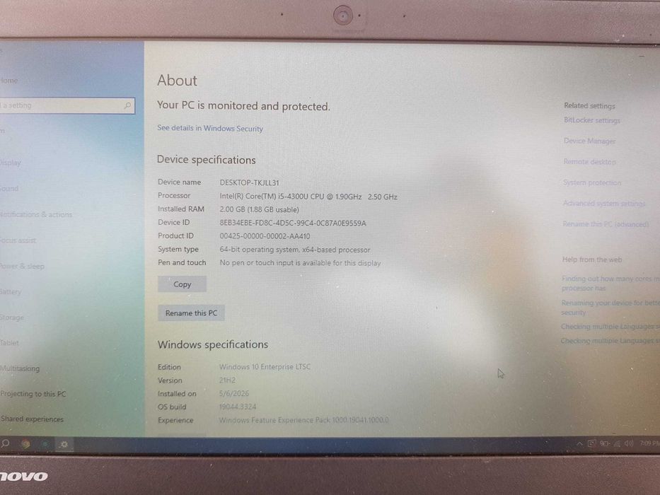 Lenovo ThinkPad X240 i5-4300U, SSD 128GB, FHD IPS, 2 baterii – defect / reparat