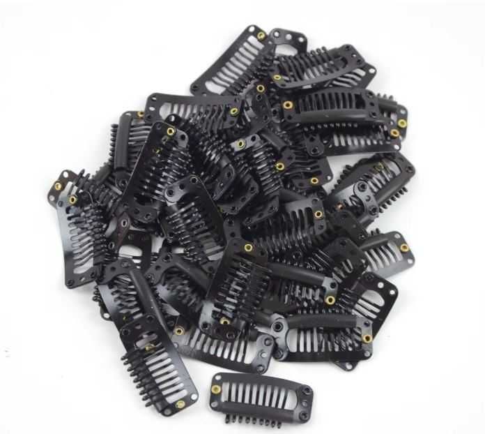 Клипси/шноли за екстеншъни - коса за удължаване, със силикон, 8/9 зъба