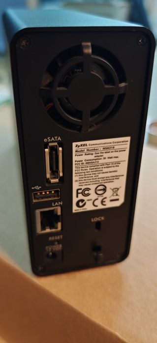 Nas Zyxel NSA210 rack extern hdd
