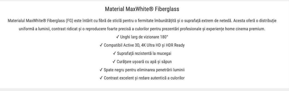 Ecran proiectie electric perete/tavan ELITESCREENS Saker SK120XHW-E20