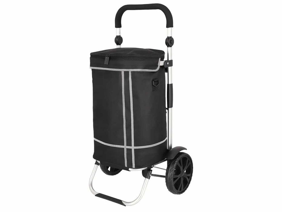 Количка за пазар Пазарска количка с регулируема по височина мека дръжка