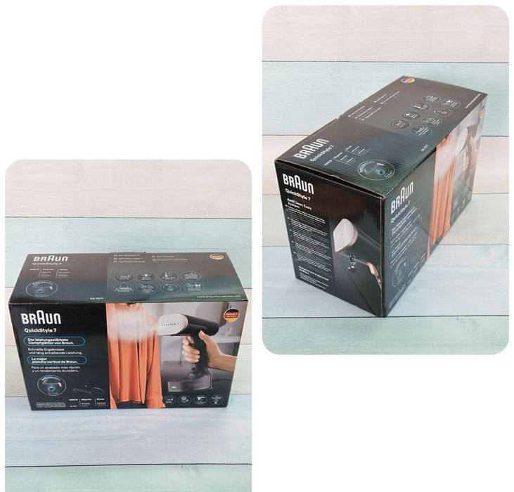 Braun GS7077BK — мощный паровой отпариватель для дома