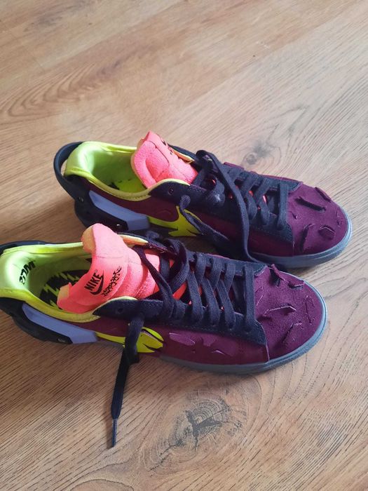 Vând Nike Blazer în colaborare, NikexAcronymxBlazerxLow 'Night Maroon'