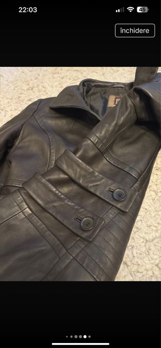 Palton piele naturala designer modern